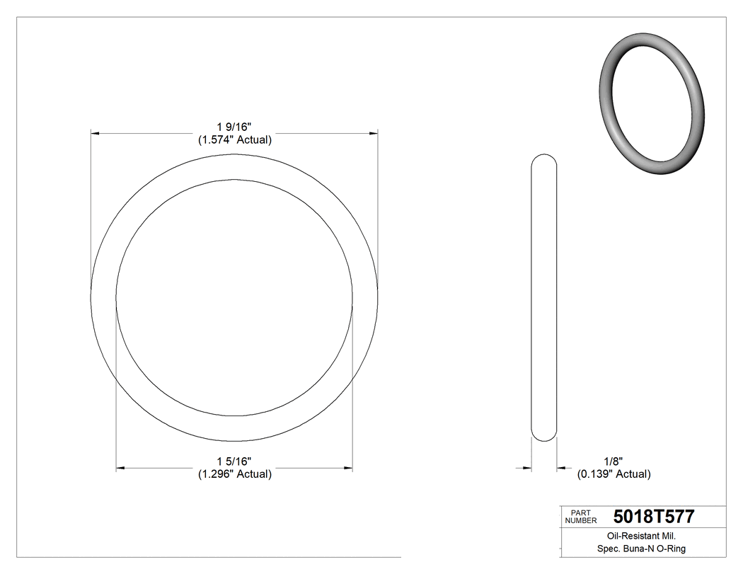 Technical drawing - 5018T577